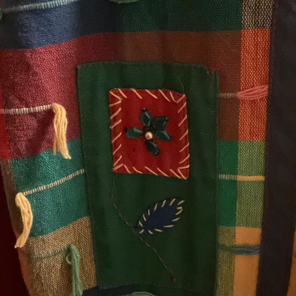 Vintage 90s Yak Magik Patchwork Jacket XL – Folk Art Coat - Picture 10 of 16